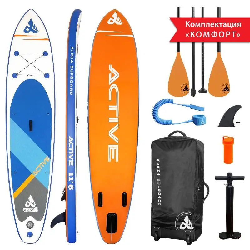 Надувная SUP-доска Сап борд (SUP Board) ACTIVE-11.6 COMFORT BLUE от магазина Супер Спорт